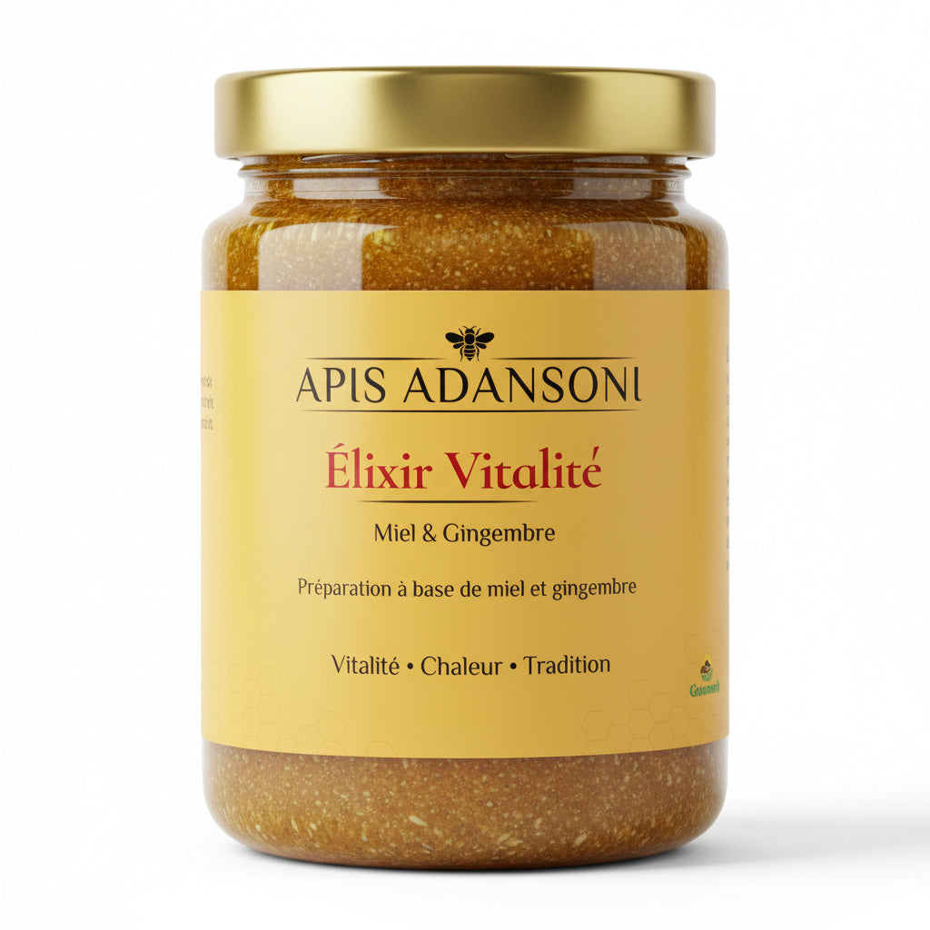 Miel au Gingembre – Préparation Naturelle Premium